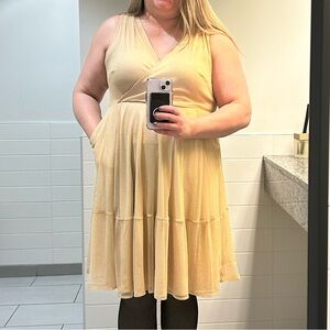 Torrid Gold Mini Dress